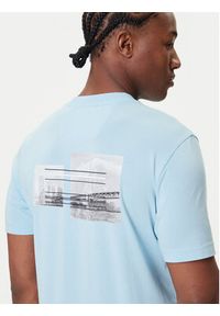 BOSS T-Shirt Photoprint 50545869 Błękitny Relaxed Fit. Kolor: niebieski. Materiał: bawełna #3