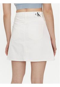Calvin Klein Jeans Spódnica jeansowa J20J222813 Biały Regular Fit. Kolor: biały. Materiał: bawełna #5