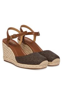 MICHAEL Michael Kors Espadryle Kenzie 40R6KZMS2B Brązowy. Kolor: brązowy. Materiał: skóra #4