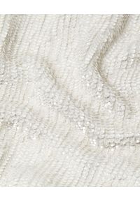 RETROFETE - Biała sukienka z cekinami Cecilia. Kolor: biały. Materiał: welur. Długość rękawa: na ramiączkach. Wzór: aplikacja. Długość: mini #3