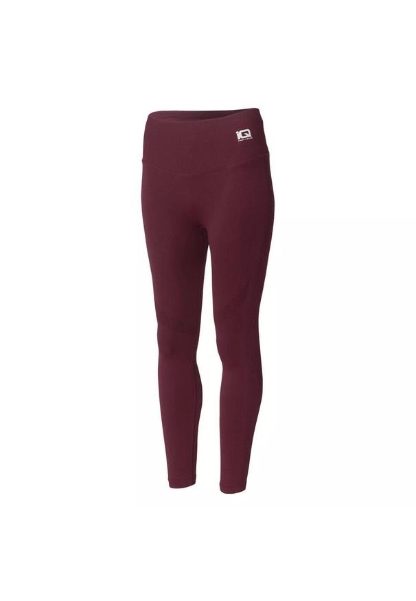 Damskie legginsy IQ Cross The Line Ilean. Kolor: czerwony, wielokolorowy, brązowy. Sport: fitness