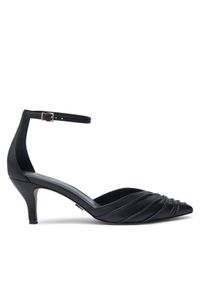 DKNY Sandały Vanda Ankle K3432119 Czarny. Kolor: czarny. Materiał: skóra