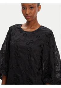 Munthe Bluzka Pansi 252131625225 Czarny Regular Fit. Kolor: czarny. Materiał: lyocell #5