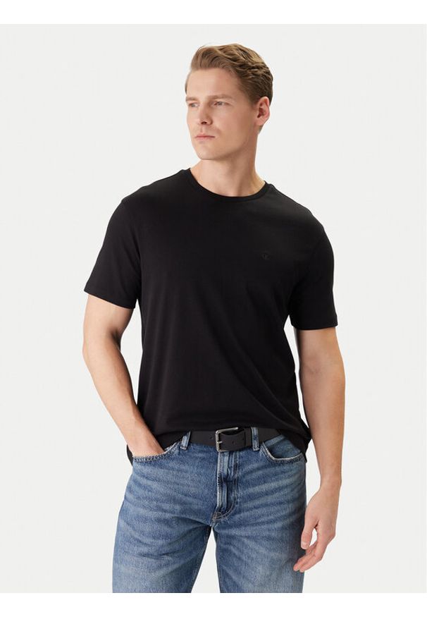 Calvin Klein T-Shirt LV04LB275G Czarny Regular Fit. Kolor: czarny. Materiał: bawełna