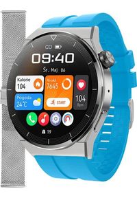 Smartwatch Enter SAT.111.537.1411-SET Niebieski. Rodzaj zegarka: smartwatch. Kolor: niebieski
