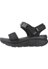 skechers - Sandały Skechers Model Dlux Walker Kolor Czarny. Kolor: czarny. Materiał: tkanina. Sezon: lato