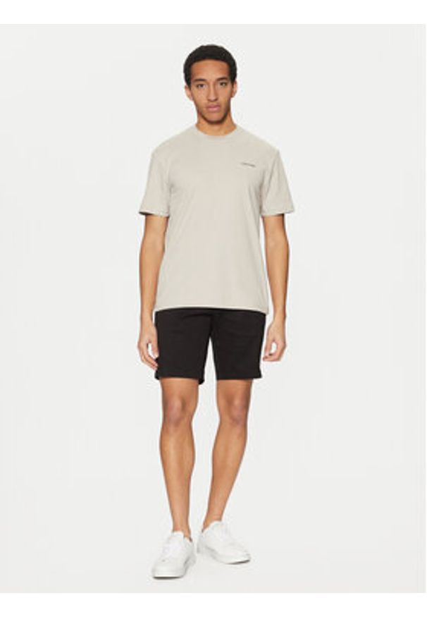 Calvin Klein Szorty materiałowe K10K114071 Czarny Slim Fit. Kolor: czarny. Materiał: bawełna