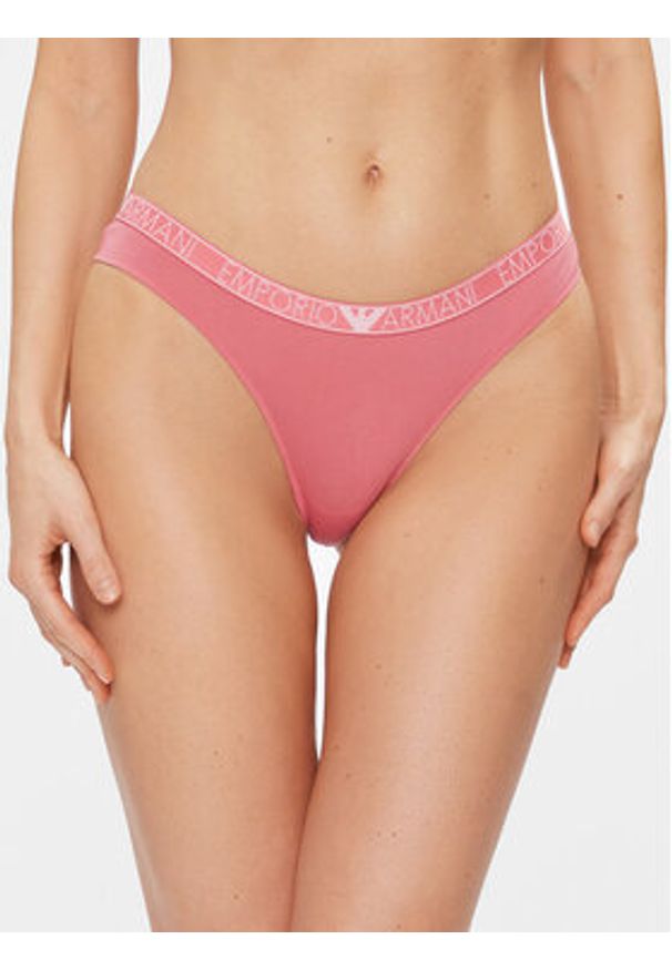 Emporio Armani Underwear Komplet 2 par stringów 163333 4R223 05373 Różowy. Kolor: różowy. Materiał: bawełna
