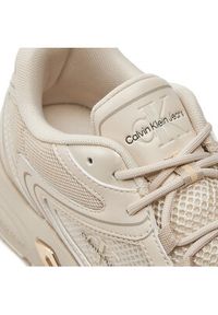 Calvin Klein Jeans Sneakersy Retro Tennis Low Lace Mh Ml Mtl YW0YW01463 Écru. Materiał: skóra #4