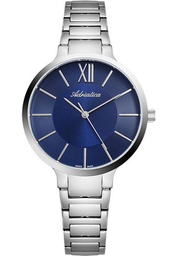Zegarek Adriatica Zegarek damski Adriatica A3571.5165Q srebrny. Kolor: srebrny