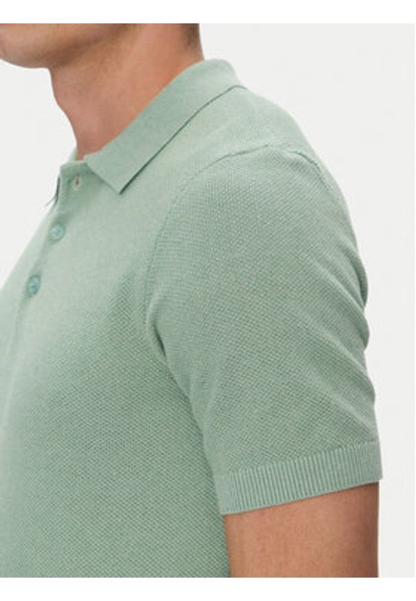 INDICODE Polo Invorm 30-485 Zielony Regular Fit. Typ kołnierza: polo. Kolor: zielony. Materiał: syntetyk