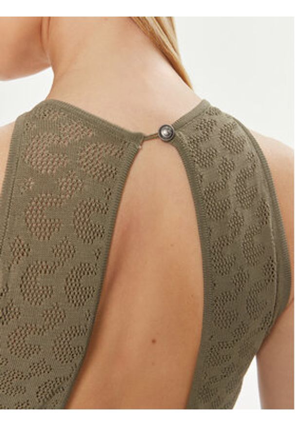 Guess Sukienka wieczorowa Belle W4GK80 Z36O0 Zielony Slim Fit. Kolor: zielony. Materiał: syntetyk, wiskoza. Styl: wizytowy