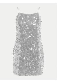 only - ONLY Sukienka koktajlowa Jadel 15332687 Srebrny Regular Fit. Kolor: srebrny. Materiał: syntetyk. Styl: wizytowy #5