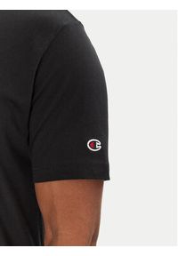 Champion T-Shirt 220256 Czarny Standard Fit. Kolor: czarny. Materiał: bawełna #5