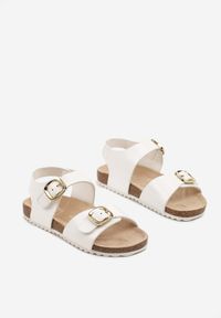 Born2be - Białe Sandały z Ozdobnymi Klamrami Valauri. Okazja: na urodziny, na co dzień, na spacer. Zapięcie: klamry. Kolor: biały. Sezon: lato. Styl: casual, elegancki