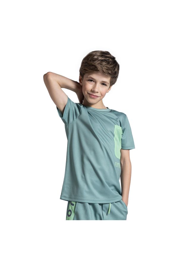 Koszulka sportowa dziecięca Lemon Explore WL5 z krótkim rękawem z siatką. Kolor: zielony. Materiał: poliester. Długość rękawa: krótki rękaw. Długość: krótkie. Sport: turystyka piesza, fitness