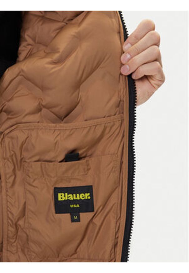 Blauer Kurtka puchowa 25WBLUC03233 Granatowy Regular Fit. Kolor: niebieski. Materiał: syntetyk