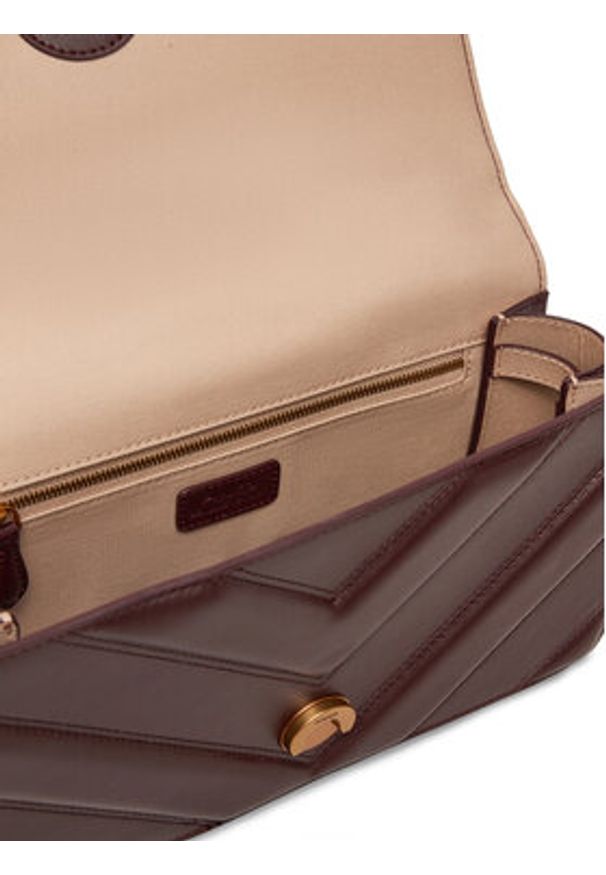 Pinko - PINKO Torebka Love One Classic Light Dc PE 25 PLTT 104549 A26Z Bordowy. Kolor: czerwony. Materiał: skórzane