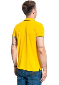 Wrangler - MĘSKIE POLO WRANGLER SS PIQUE POLO LEMON CHROME W7D5K4Y07 112131761. Typ kołnierza: polo #6