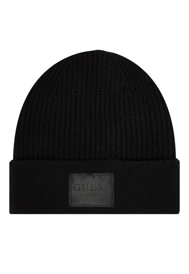Guess Czapka AW5436 POL03 Czarny. Kolor: czarny. Materiał: materiał, wełna