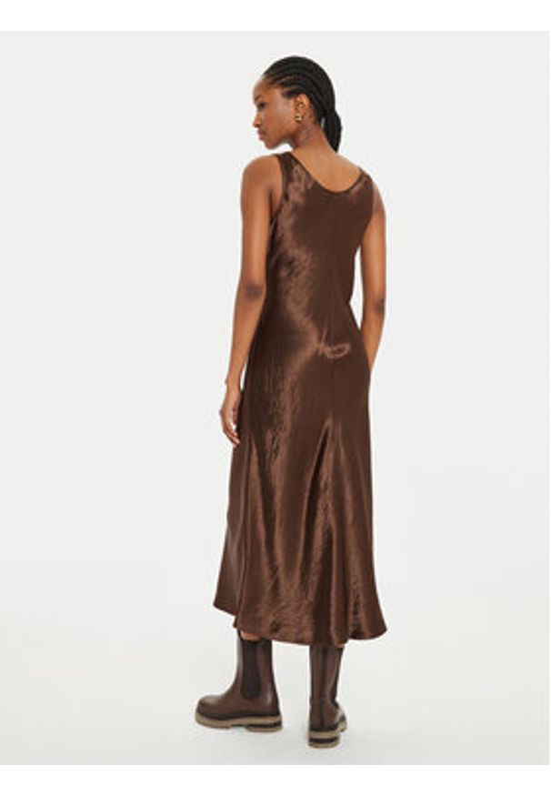 Max Mara Leisure Sukienka koktajlowa Talete 2426226028 Brązowy Regular Fit. Kolor: brązowy. Materiał: satyna. Styl: wizytowy