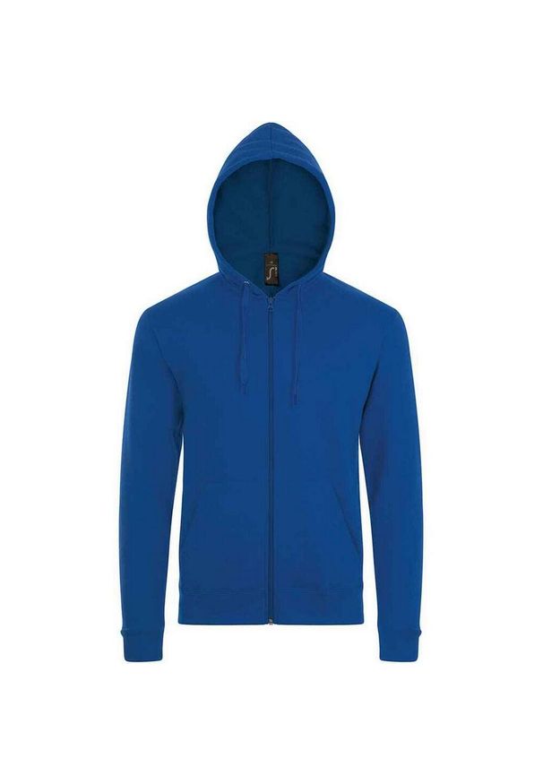 SOL'S - Bluza Z Kapturem Dla Dorosłych Unisex Stone. Typ kołnierza: kaptur. Kolor: niebieski