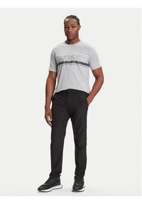 BOSS T-Shirt Iconic Zone 50550113 Szary Regular Fit. Kolor: szary. Materiał: bawełna