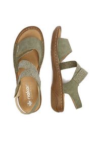 Rieker Sandały CEO-V2862-52 Zielony. Kolor: zielony. Materiał: skóra #3
