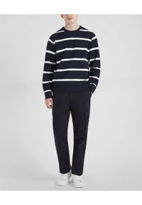 PAUL & SHARK - Bawełniany sweter w paski. Okazja: na co dzień. Kolor: biały. Materiał: bawełna. Wzór: paski. Styl: casual #2