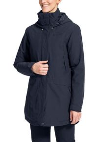 Kurtka turystyczna damska Vaude Skomer Wool. Kolor: niebieski. Materiał: poliester. Sport: turystyka piesza