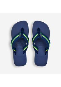 Japonki męskie Havaianas Urban Brasil. Okazja: na plażę. Kolor: niebieski. Materiał: guma, bawełna. Wzór: paski. Sezon: lato