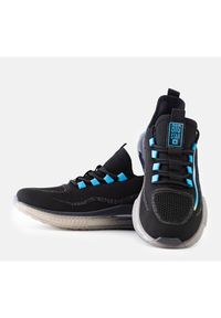 Big-Star - Czarne sneakersy Big Star NN174450. Nosek buta: okrągły. Kolor: czarny. Materiał: guma, jeans. Sezon: lato #5