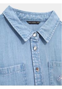 Guess Sukienka jeansowa J4RK36 D3X30 Niebieski Regular Fit. Kolor: niebieski. Materiał: lyocell