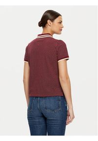 TOMMY HILFIGER - Tommy Hilfiger Polo WW0WW43928 Czerwony Slim Fit. Typ kołnierza: polo. Kolor: czerwony. Materiał: bawełna #3