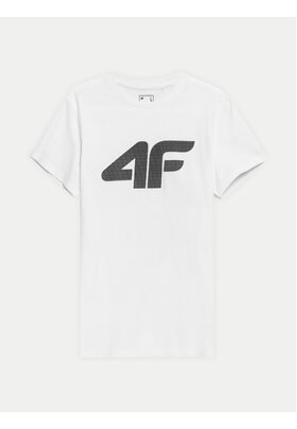 4f - 4F T-Shirt 4FWSS24TTSHM1155 Biały Regular Fit. Kolor: biały. Materiał: bawełna
