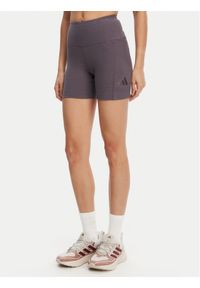 Adidas - adidas Kolarki ALL SZN Rib JJ1233 Szary Slim Fit. Kolor: szary. Materiał: bawełna