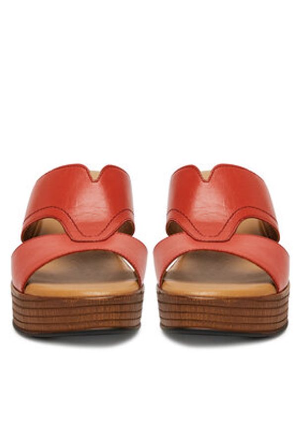 Lasocki Klapki WI16-NYASA-01 Czerwony. Kolor: czerwony. Materiał: skóra