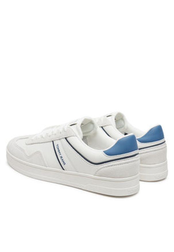 Tommy Jeans Sneakersy The Greenwich Leather EM0EM01524 Beżowy. Kolor: beżowy. Materiał: skóra, zamsz