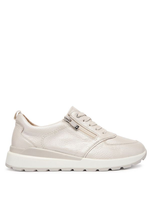 Sneakersy Caprice. Kolor: beżowy