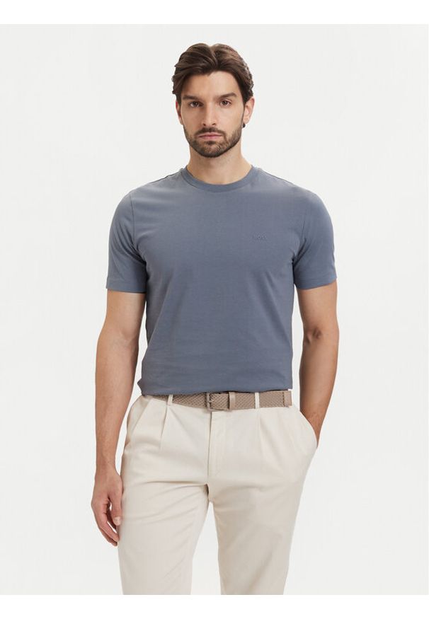 BOSS T-Shirt Thompson 01 50468347 Niebieski Regular Fit. Kolor: niebieski. Materiał: bawełna