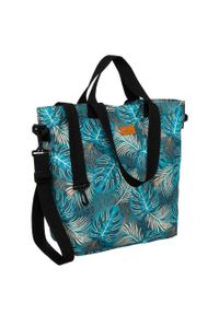 ROVICKY - Shopperka damska Rovicky R-TZ15605 niebieska. Kolor: niebieski. Wzór: aplikacja. Styl: casual, elegancki. Rodzaj torebki: na ramię