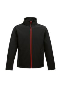 Regatta - Softshell Męski Ablaze. Kolor: czarny, czerwony, wielokolorowy. Materiał: softshell