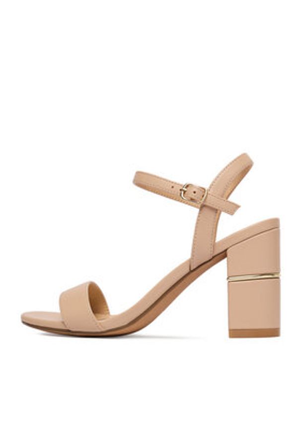 Jenny - JENNY Sandały CEO-CD25-251-1 Beżowy. Kolor: beżowy. Materiał: materiał