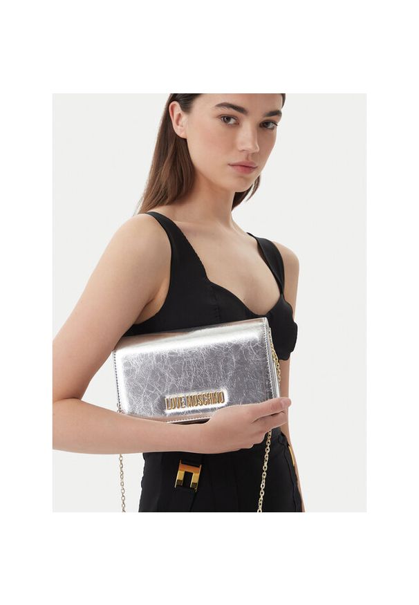 Love Moschino - Torebka LOVE MOSCHINO. Kolor: srebrny