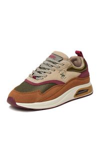 Beverly Hills Polo Club Sneakersy EO-L240061 Beżowy. Kolor: beżowy. Materiał: zamsz, skóra #7