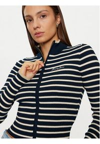 Tommy Jeans Sweter DW0DW19835 Granatowy Slim Fit. Kolor: niebieski. Materiał: syntetyk #3