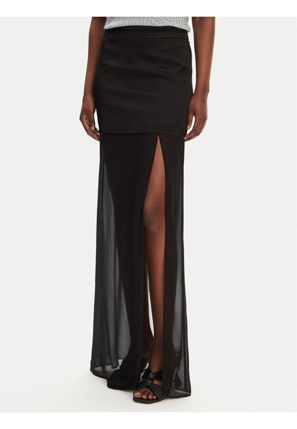 Pinko - PINKO Spódnica maxi Gaerzetta 104686 A2CO Czarny Regular Fit. Kolor: czarny. Materiał: wiskoza