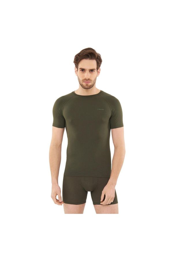 Koszulka Turystyczna Viking Lockness-Olive xxl. Kolor: zielony. Sport: turystyka piesza