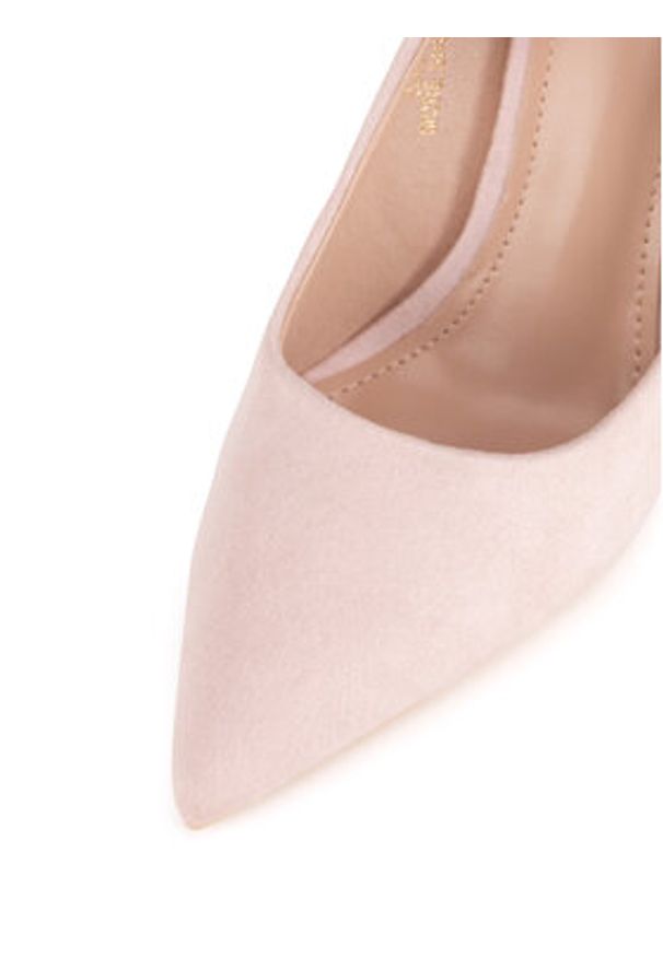 DeeZee Szpilki GA0-07B Różowy. Kolor: różowy. Materiał: materiał. Obcas: na szpilce