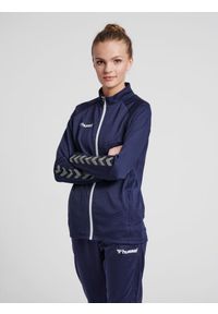 Kurtka damska Hummel Zip hmlAUTHENTIC Poly. Kolor: niebieski. Materiał: poliester. Sport: fitness